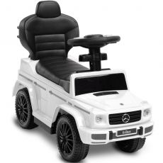 Машинка для катання Caretero (Toyz) Mercedes G350 D з батьківською ручкою White